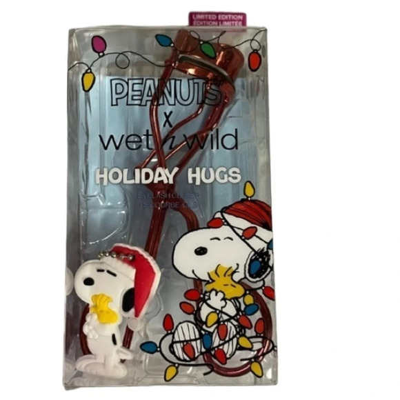 WET N WILD SET Ltd Peanuts Holiday Hugs Eyelash Curler Liquid Eyeliner NEW NIP - Picture 2 of 16